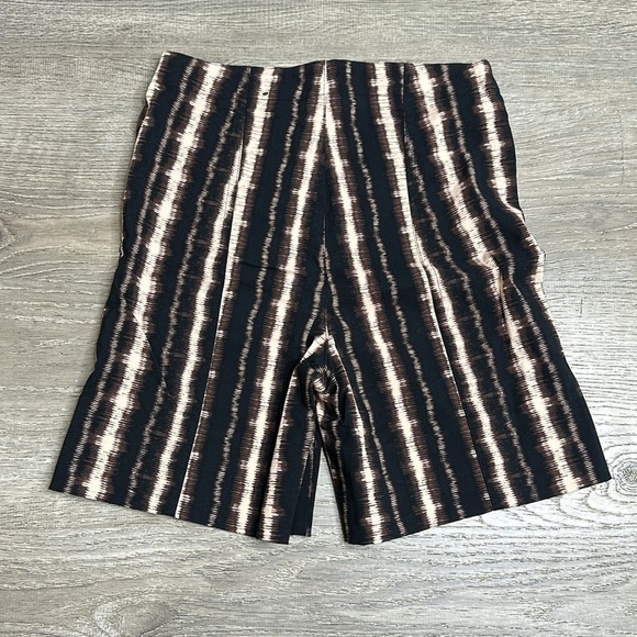 NEW INC International Concepts Boho Striped Print High Rise Shorts Brown Sz 4 - Picture 5 of 8